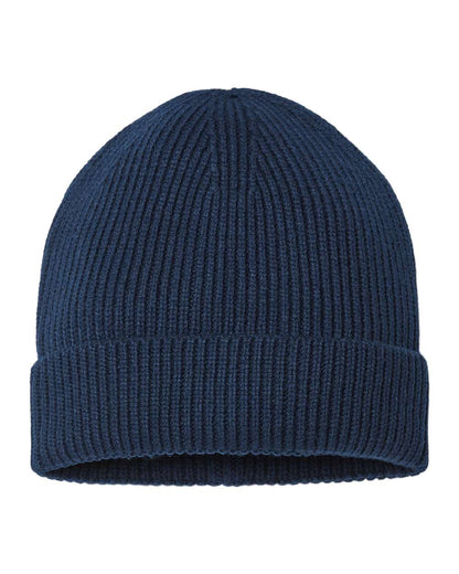 Sustainable Fine Rib Cuffed Beanie - ANDY