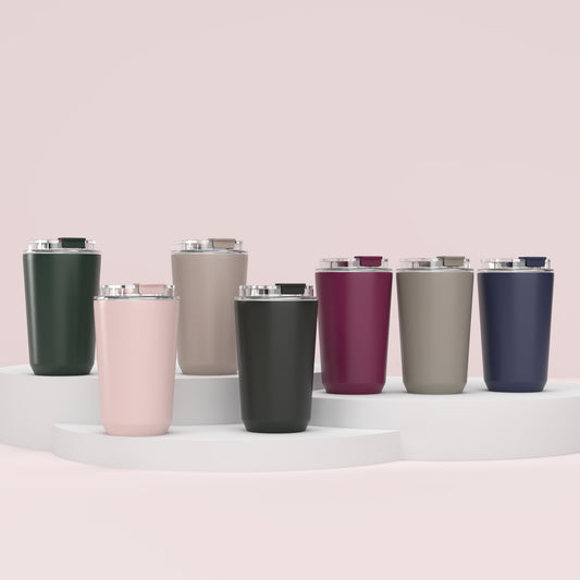 Golden hour stainless steel mug