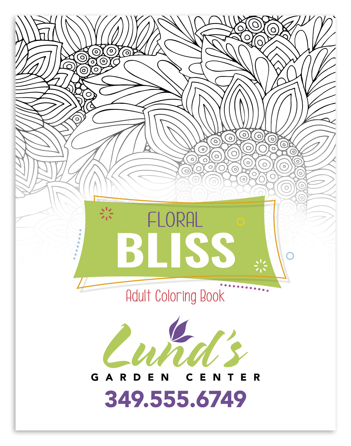 Good Value™ Floral Bliss Adult Coloring Book