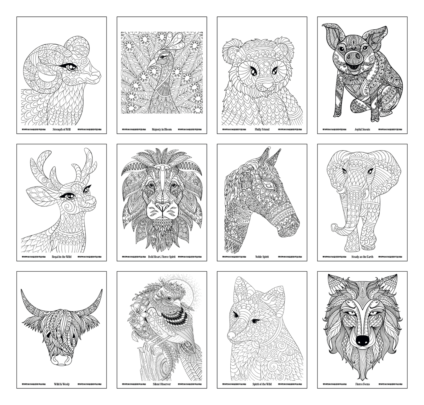 Good Value™ Wild Wonders Adult Coloring Book