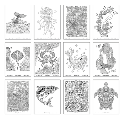 Good Value™ Oceans of Serenity Adult Coloring Book