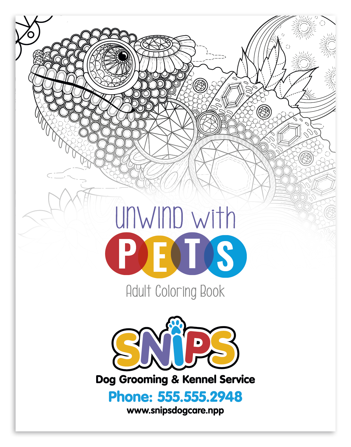 Good Value™ Unwind with Pets Adult Coloring Book