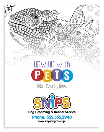 Good Value™ Unwind with Pets Adult Coloring Book