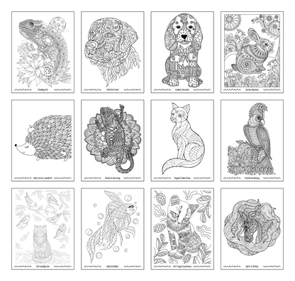 Good Value™ Unwind with Pets Adult Coloring Book