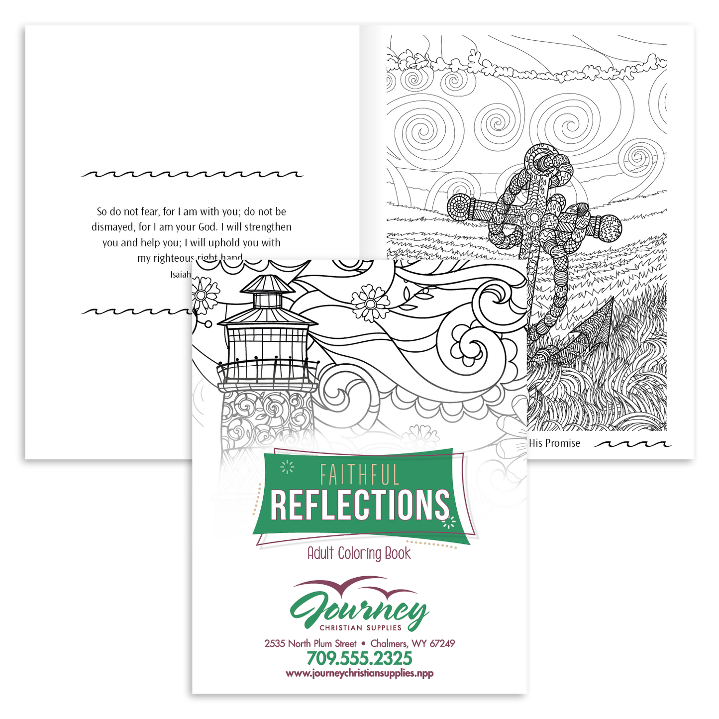 Front View of Faithful Reflections Good Value™ Faithful Reflections Adult Coloring Book