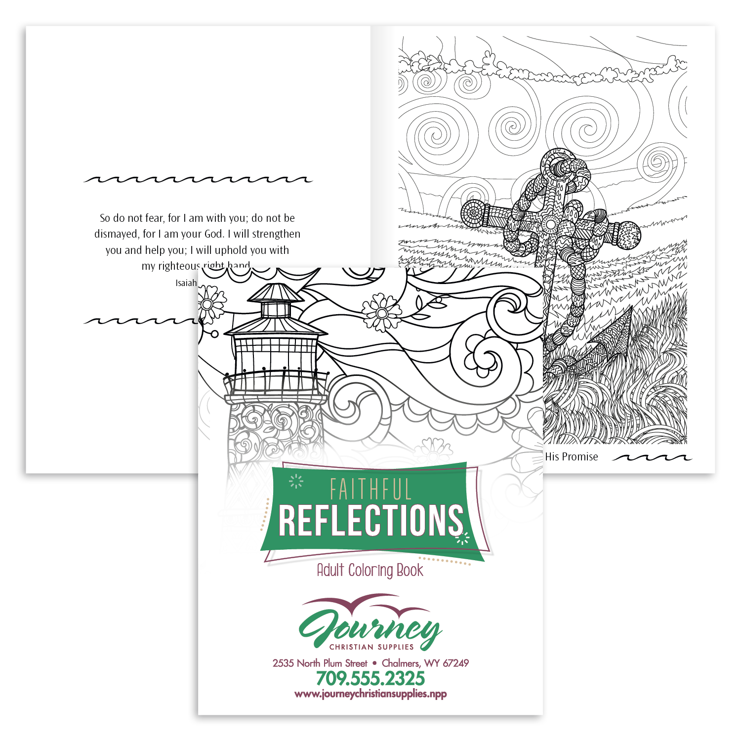 Front View of Faithful Reflections Good Value™ Faithful Reflections Adult Coloring Book