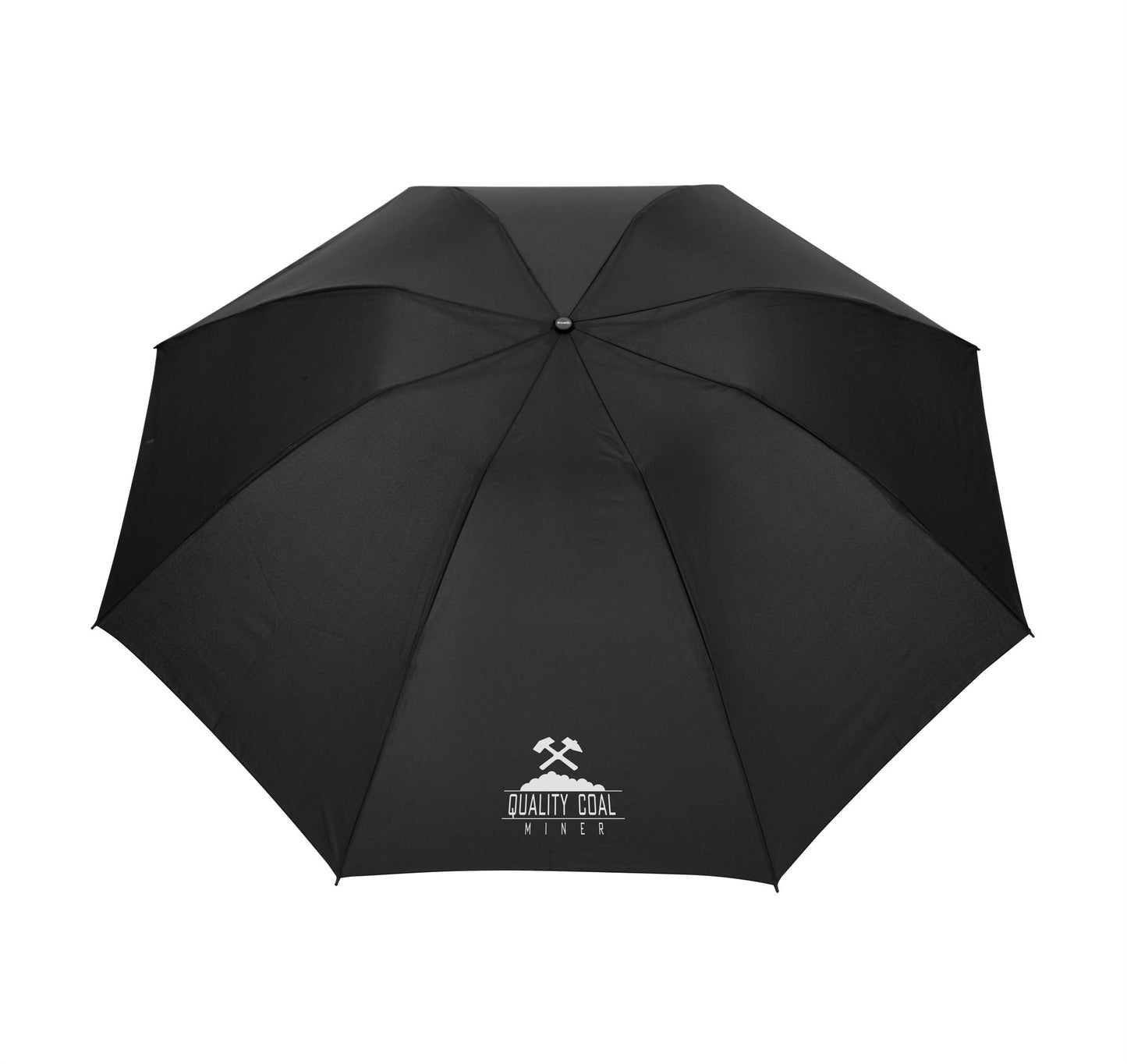 Front View of Black Shed Rain™ UnbelievaBrella® 54" Auto-Open Reverse-Close Jumbo Compact Umbrella
