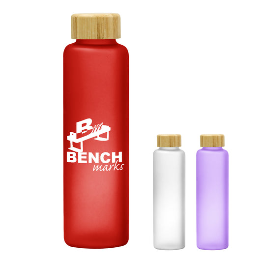 20 Oz. Belle Glass Bottle With Bamboo Lid
