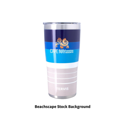 Front View of Black Tervis® Stainless Steel Traveler™ Tumbler - 20 oz.
