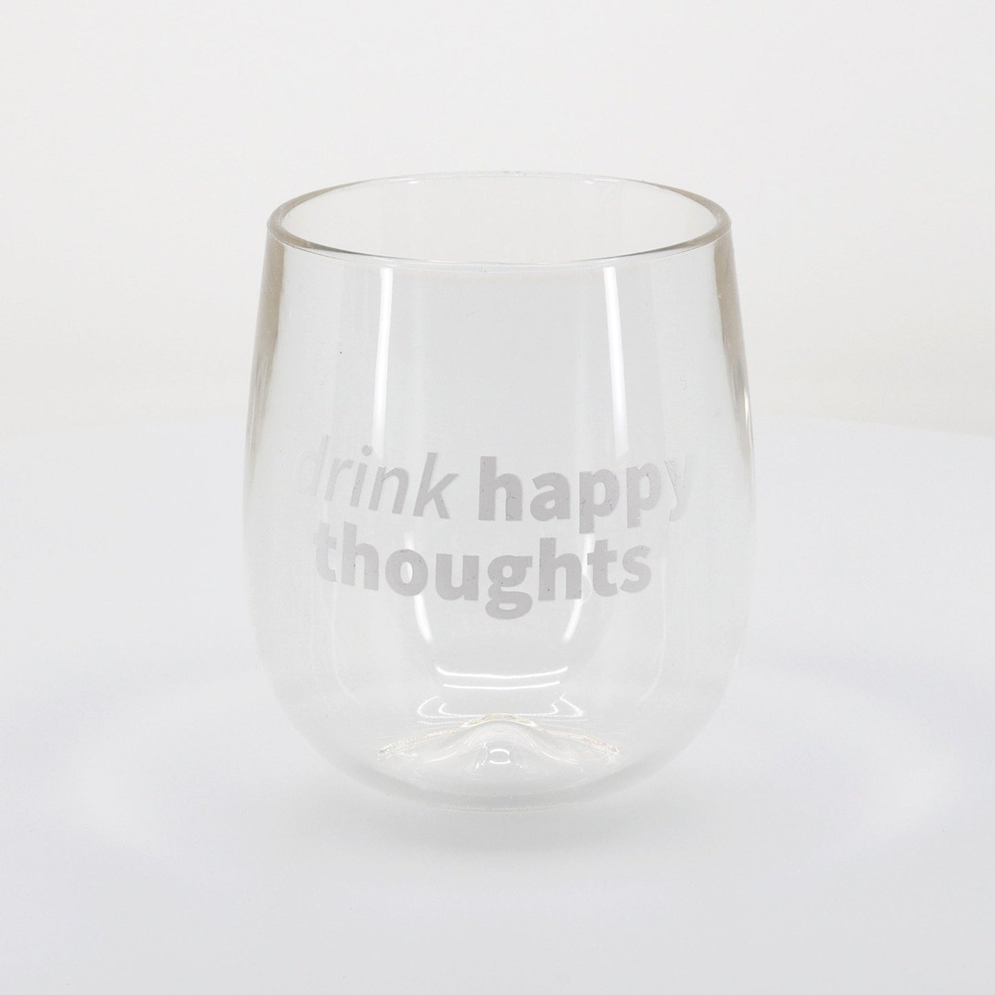 Clear Silipint® Clear Stemless Wine Glass - 12 oz.