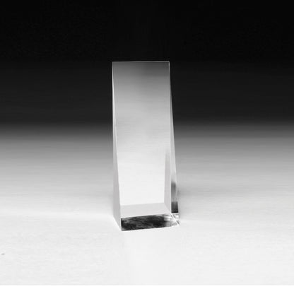 Laser Engraved Angled Obelisk Award - 7 3/4"