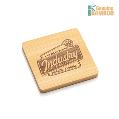 Burke Bamboo Coasters Set - Square