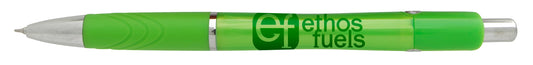Front View of Black Souvenir® Emblem Gel Pen