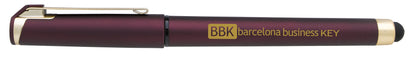 Front View of Black Good Value™ Cali Gold Stylus RABS Pen