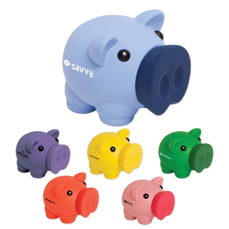 Blue PVC Large Nose Piggy Bank