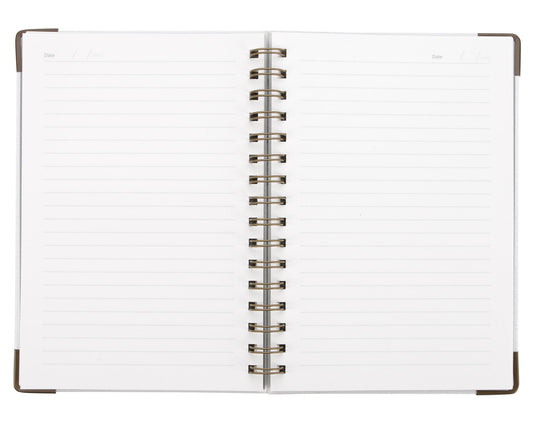 Good Value™ Woven Paper Hardback With Metal Accents Notebook