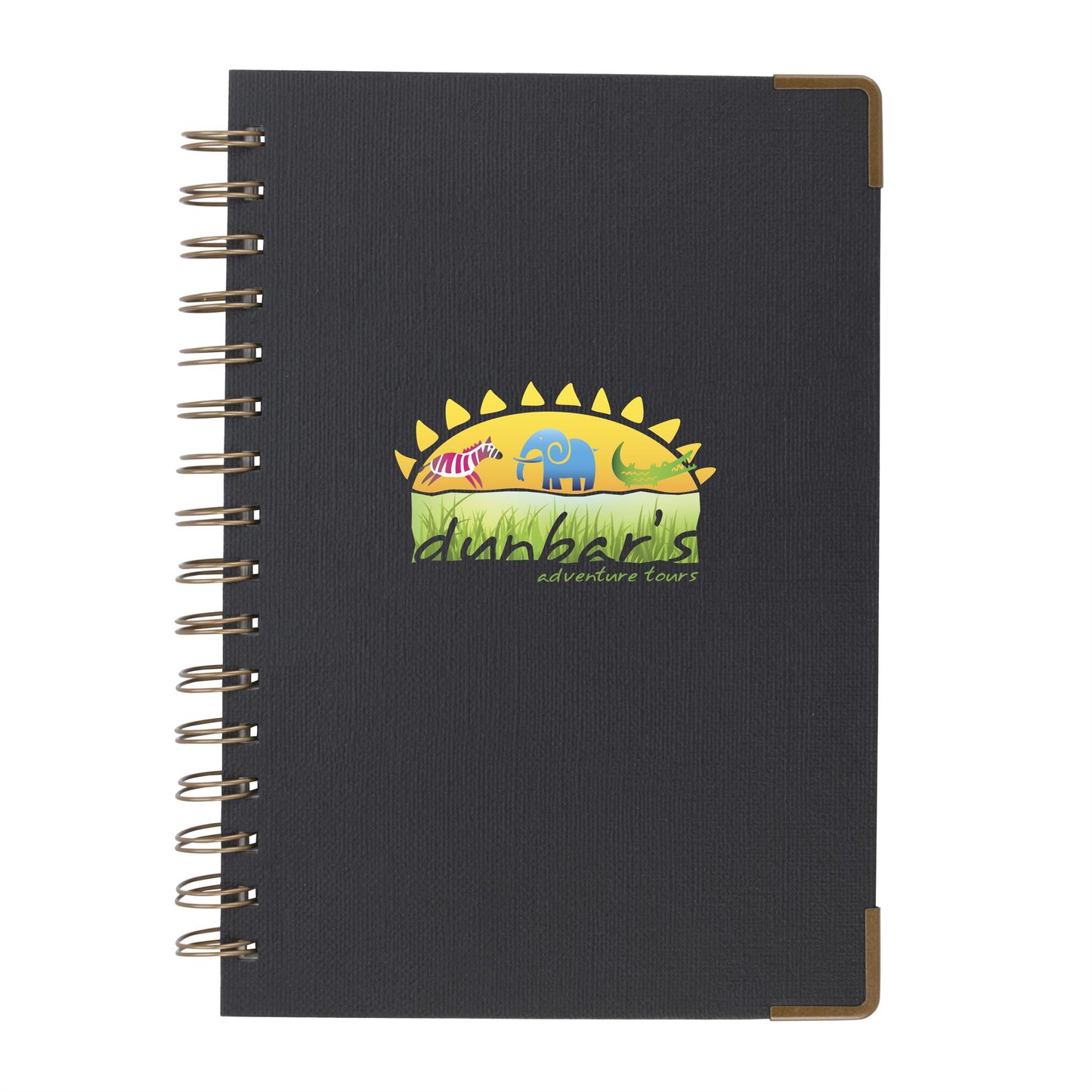 Good Value™ Woven Paper Hardback With Metal Accents Notebook