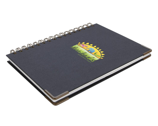Good Value™ Woven Paper Hardback With Metal Accents Notebook