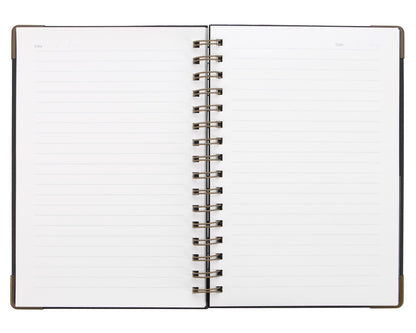 Good Value™ Woven Paper Hardback With Metal Accents Notebook