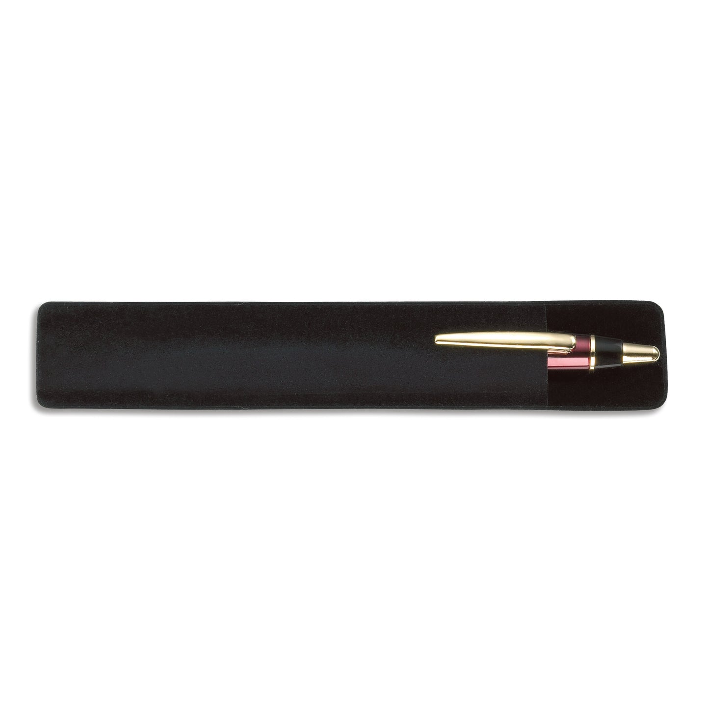 Suede pen pouch