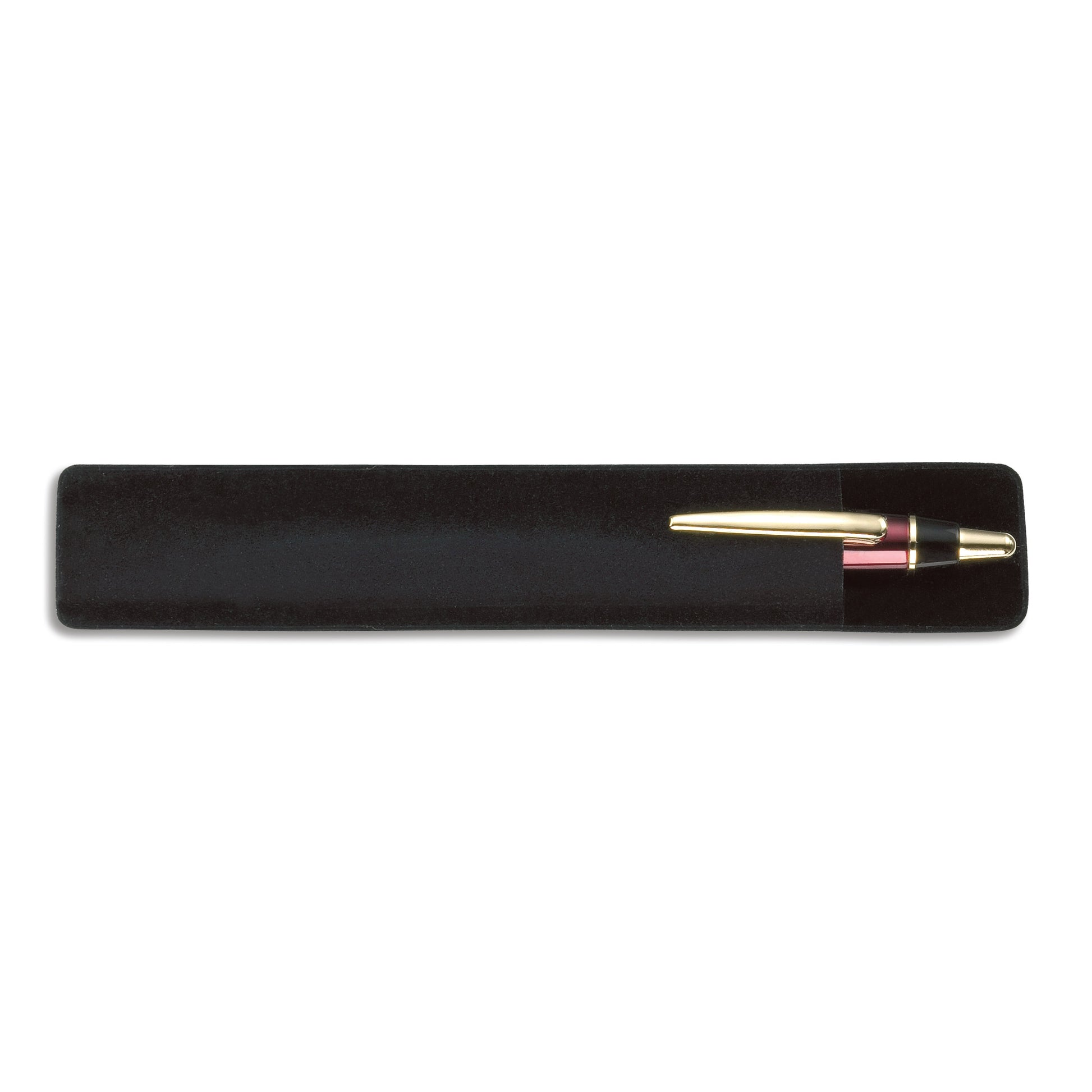 Suede pen pouch