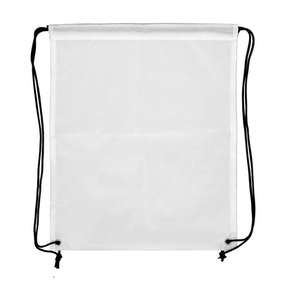 "MONVISO" 15" W x 18" H Recycled RPET Full Color Import 210D RPET Drawstring Cinch Pack Backpack