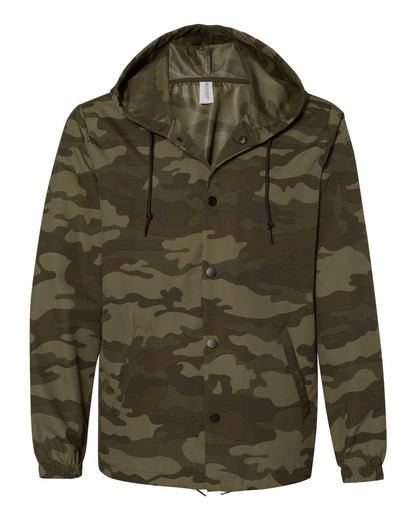 Men's Water-Resistant Hooded Windbreaker - EXP95NB