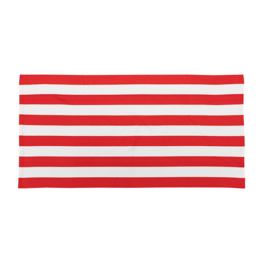 Microfiber Cabana Stripe Beach Towel