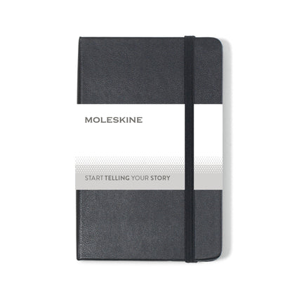 Black Moleskine® Hard Cover Plain Pocket Notebook