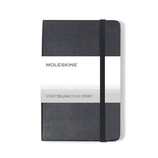 Black Moleskine® Hard Cover Plain Pocket Notebook