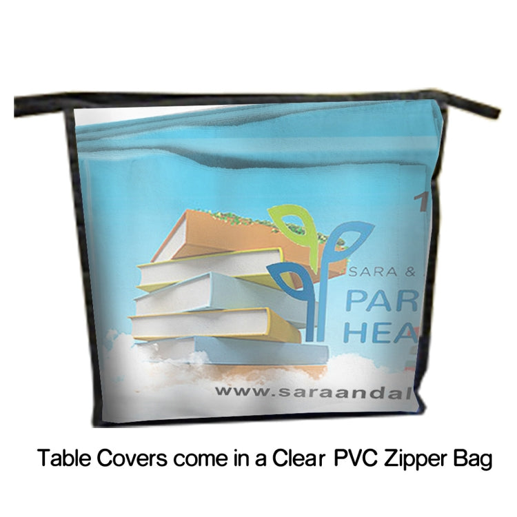 "Zenyatta OS Six" 4-Sided Throw Style Table Covers All Over Full Color Dye Sublimation Imprint - Fit