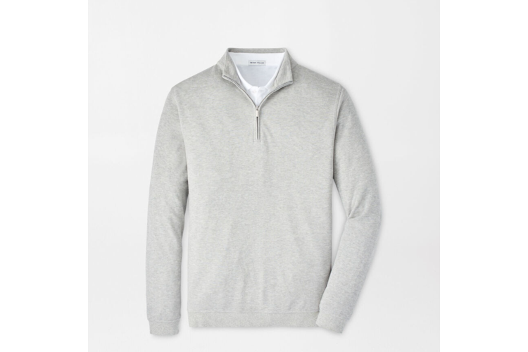 Peter Millar Crown Comfort Pullover - Light Grey