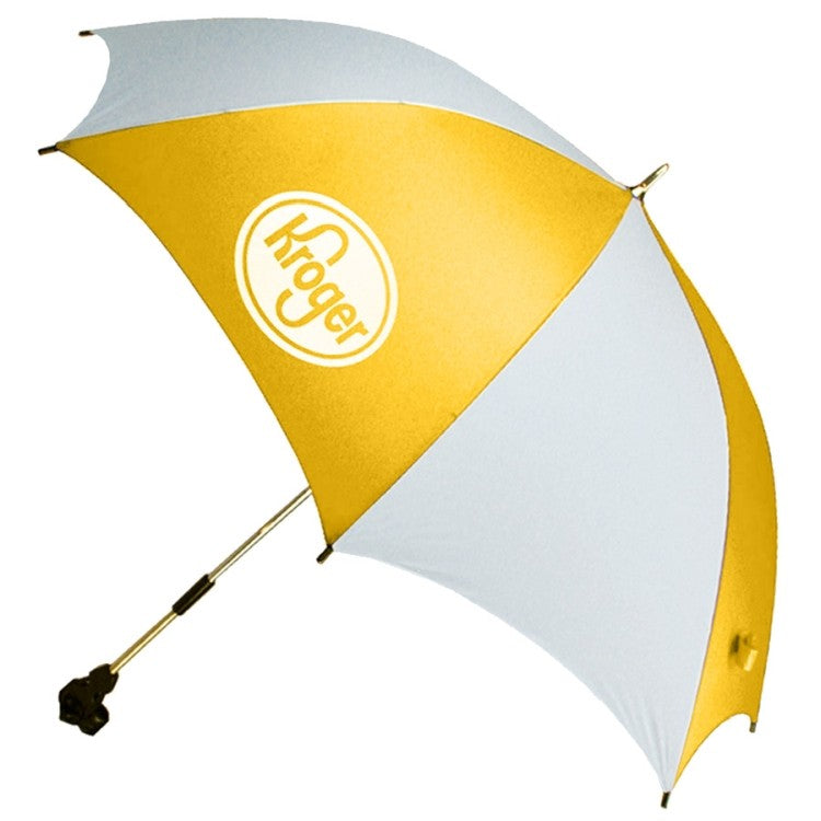 Gold/White Clamp On Umbrella