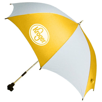 Gold/White Clamp On Umbrella