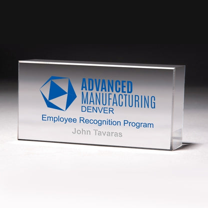 The Cube Award w/4-Color Process (2 1/2"x 5"x 1")