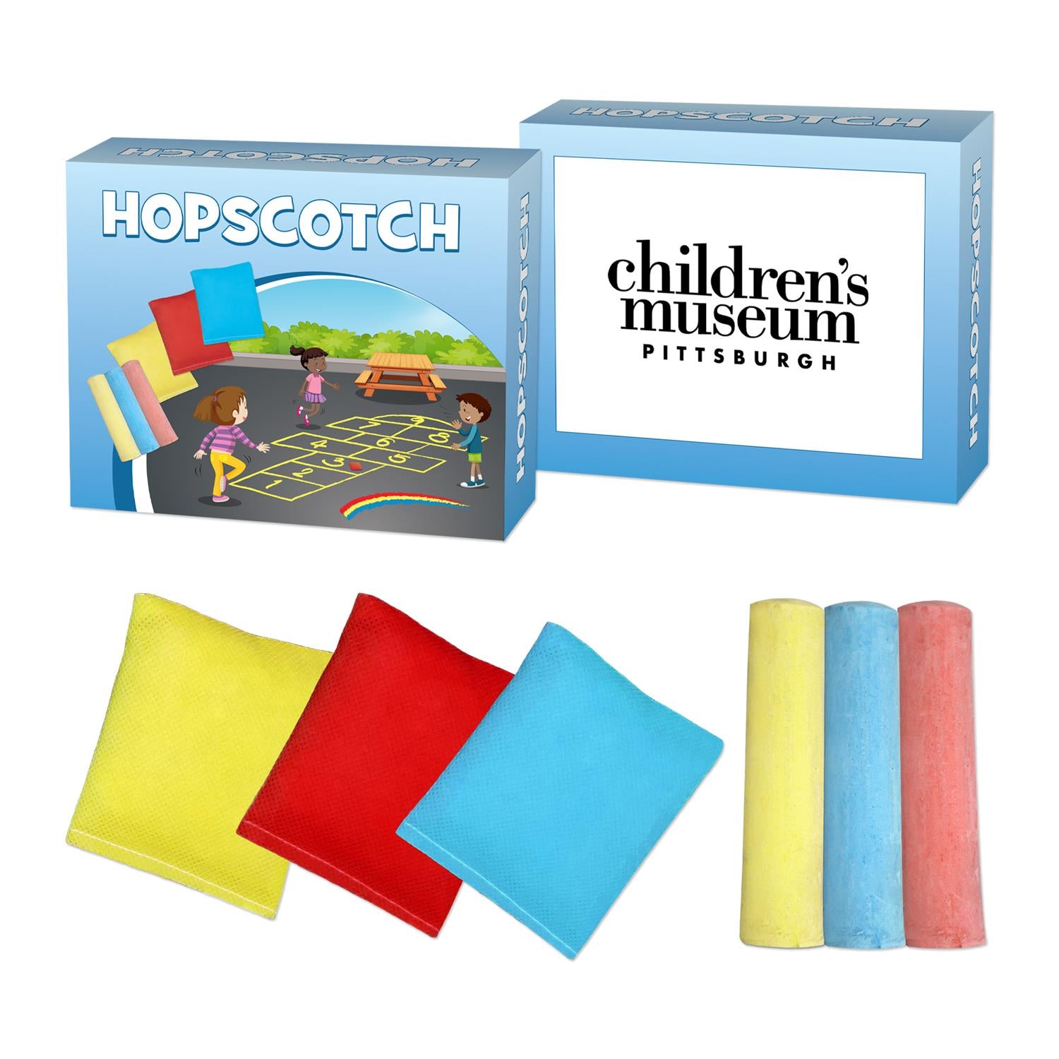 Multicolor Hop Scotch Chalk Set
