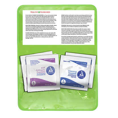 "Crescent" Antiseptic & Disinfectant Wipes Pack In Translucent Vinyl pouch