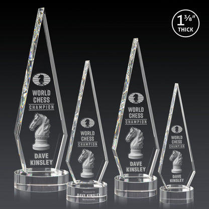 Springfield 3D Award on Stanrich Base - Clear
