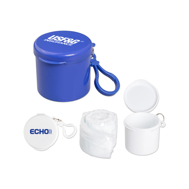 Blue Poncho with Clip