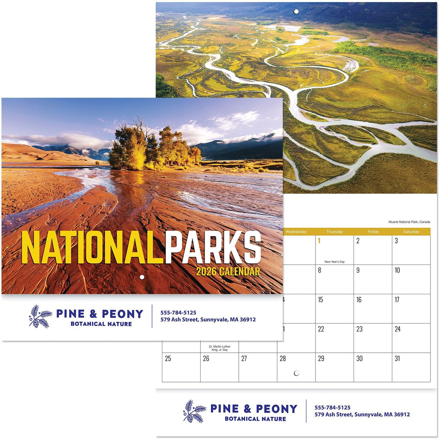 NATIONAL PARKS STAPLED WALL CALENDAR