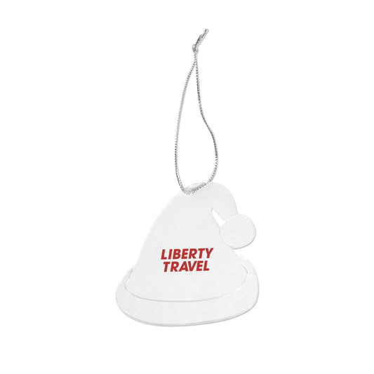 Clear Acrylic Style Santa Hat Ornament