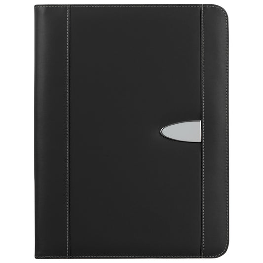 Eclipse Bonded Leather Zippered Portfolio With Calculator