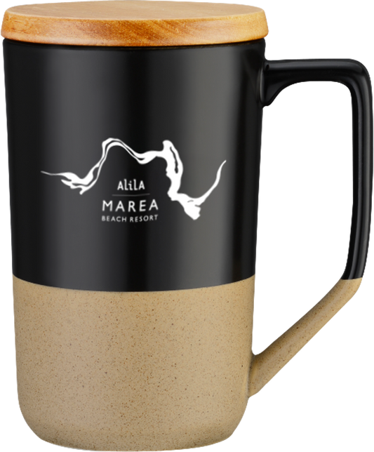 Black/Wood Brown Top Me Off Mug