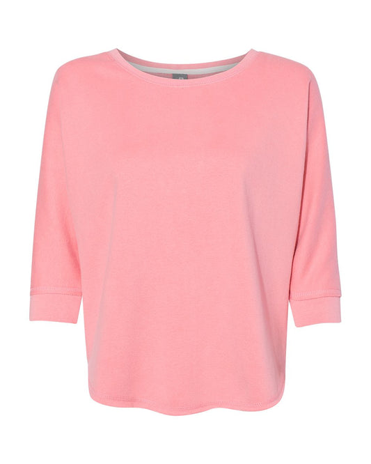 Women's Lounge Fleece Dolman Crewneck Sweatshirt - 8685