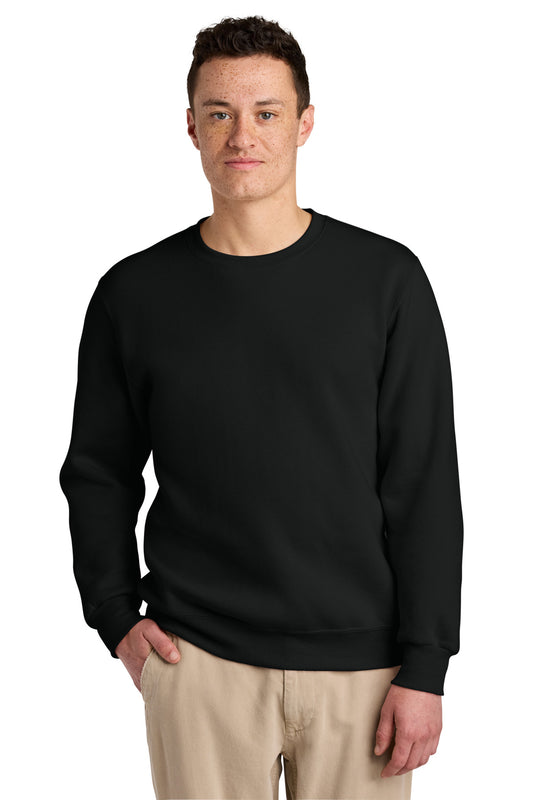 Front View of BlackInk Jerzees Eco Premium Blend Crewneck Sweatshirt 701M  - XS