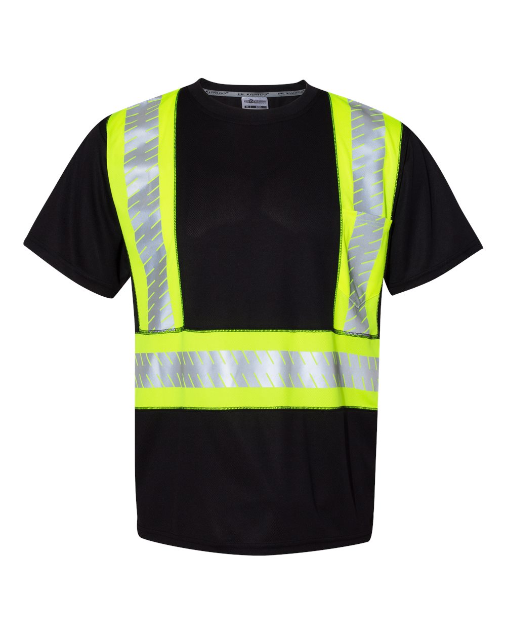 Unisex EV Series® Enhanced Visibility Contrast Pocket T-Shirt - B200-204