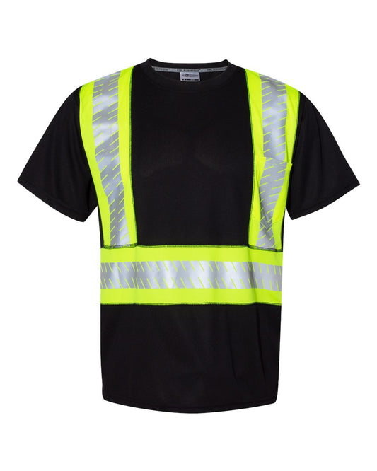Unisex EV Series® Enhanced Visibility Contrast Pocket T-Shirt - B200-204