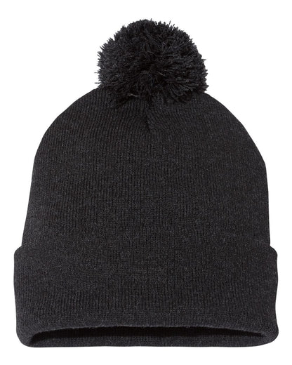 12" Pom-Pom Cuffed Beanie - SP15