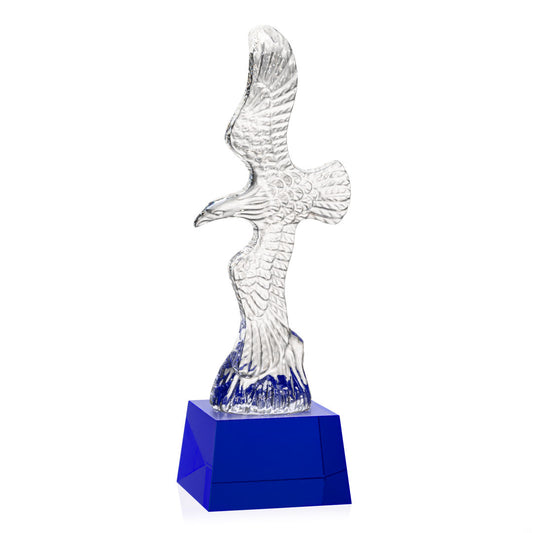 Staffordshire Eagle on Robson Base - Blue