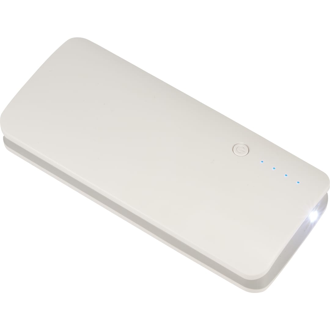 White Spare 10000 mAh Power Bank